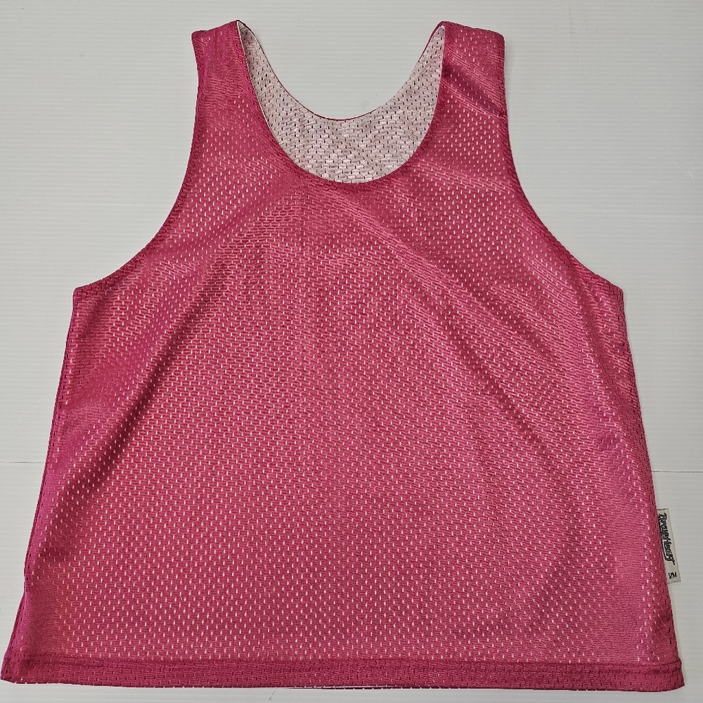 Pink Mesh Tank Top